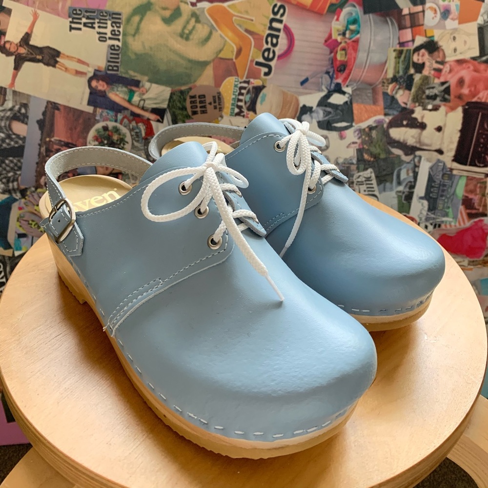 SVEN Baby Blue Clogs | Sz 38 / 7.5 | BRAND NEW!